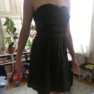 J Crew strapless dress - green